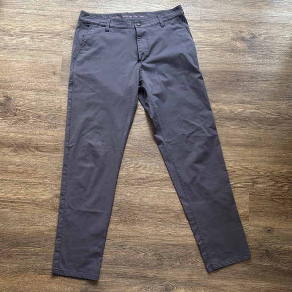 RHONE Men's Charcoal Commuter Pants - Picture 1 of 4